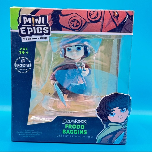 Lord of the Rings Frodo Baggins Mini Epics Vinyl Figure Weta Workshop 2018 NIB - Picture 1 of 10